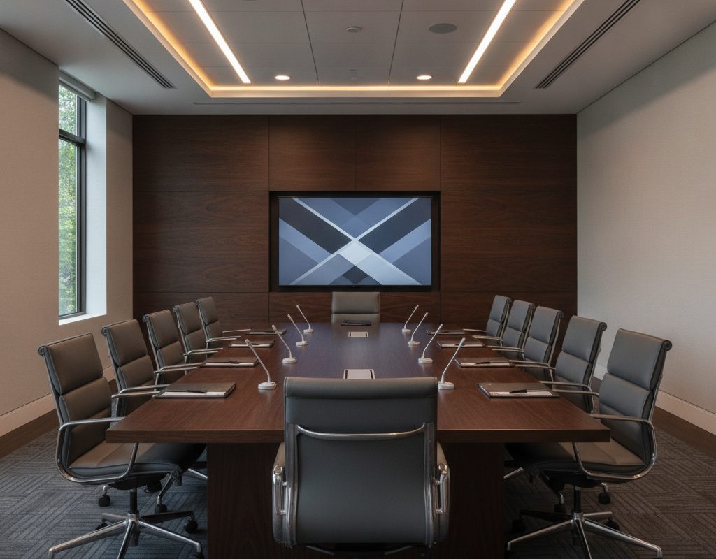 3M DI-NOC architectural film on a reception counter in a Forest Hills, Michigan office
