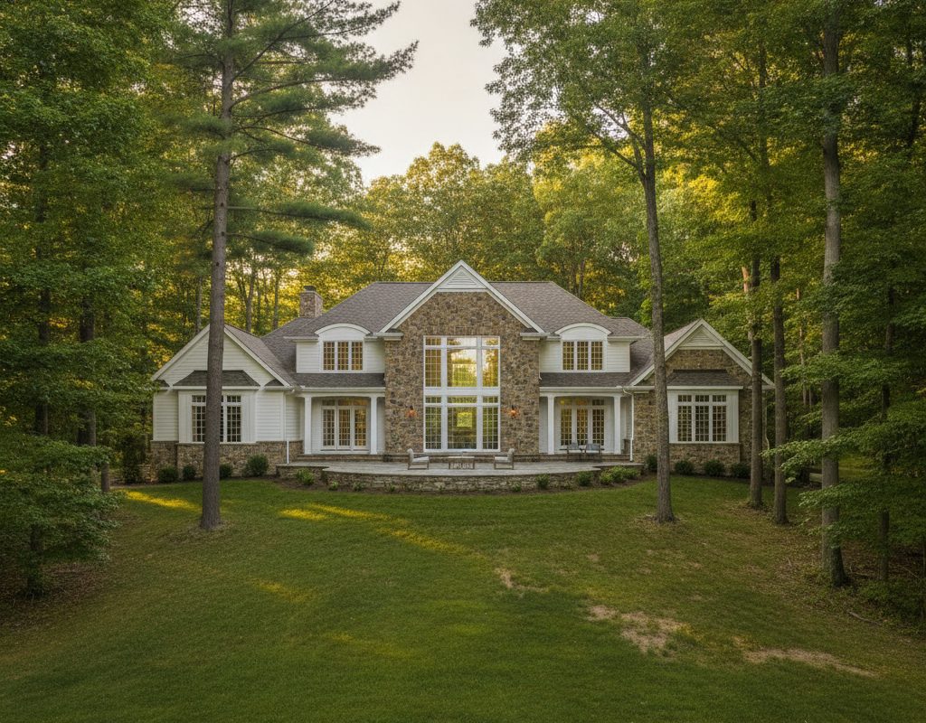 Forest Hills Residence, Forest Hills, MI: 3M Night Vision 15 on 25 panes, installed by American Window Film