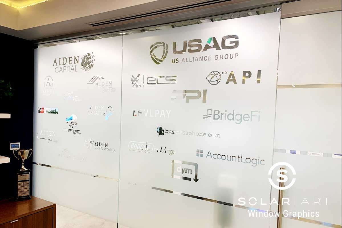 custom 3m vinyl wall graphics for Boston office