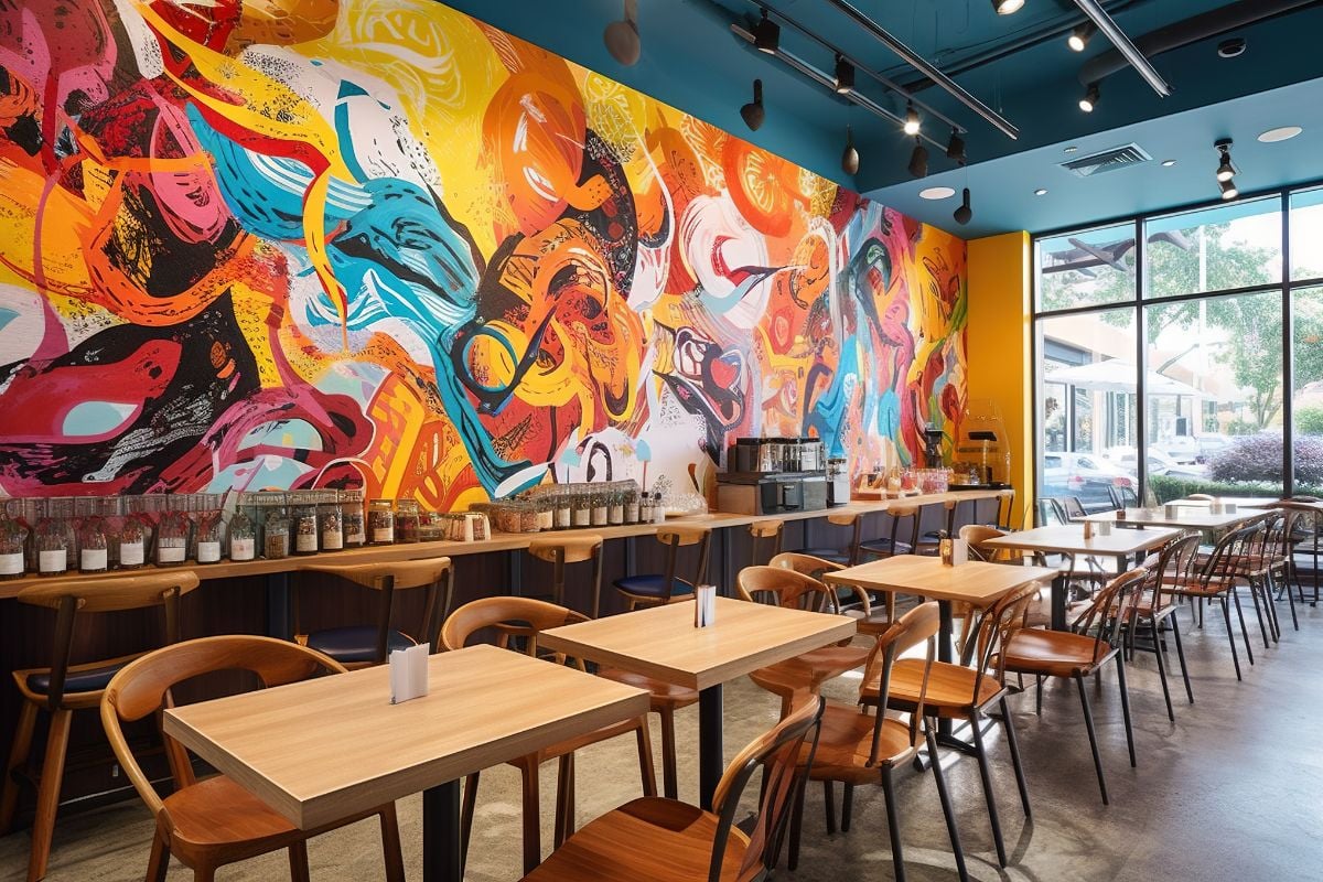 custom 3m vinyl wall graphics for Grand Rapids restaurant office