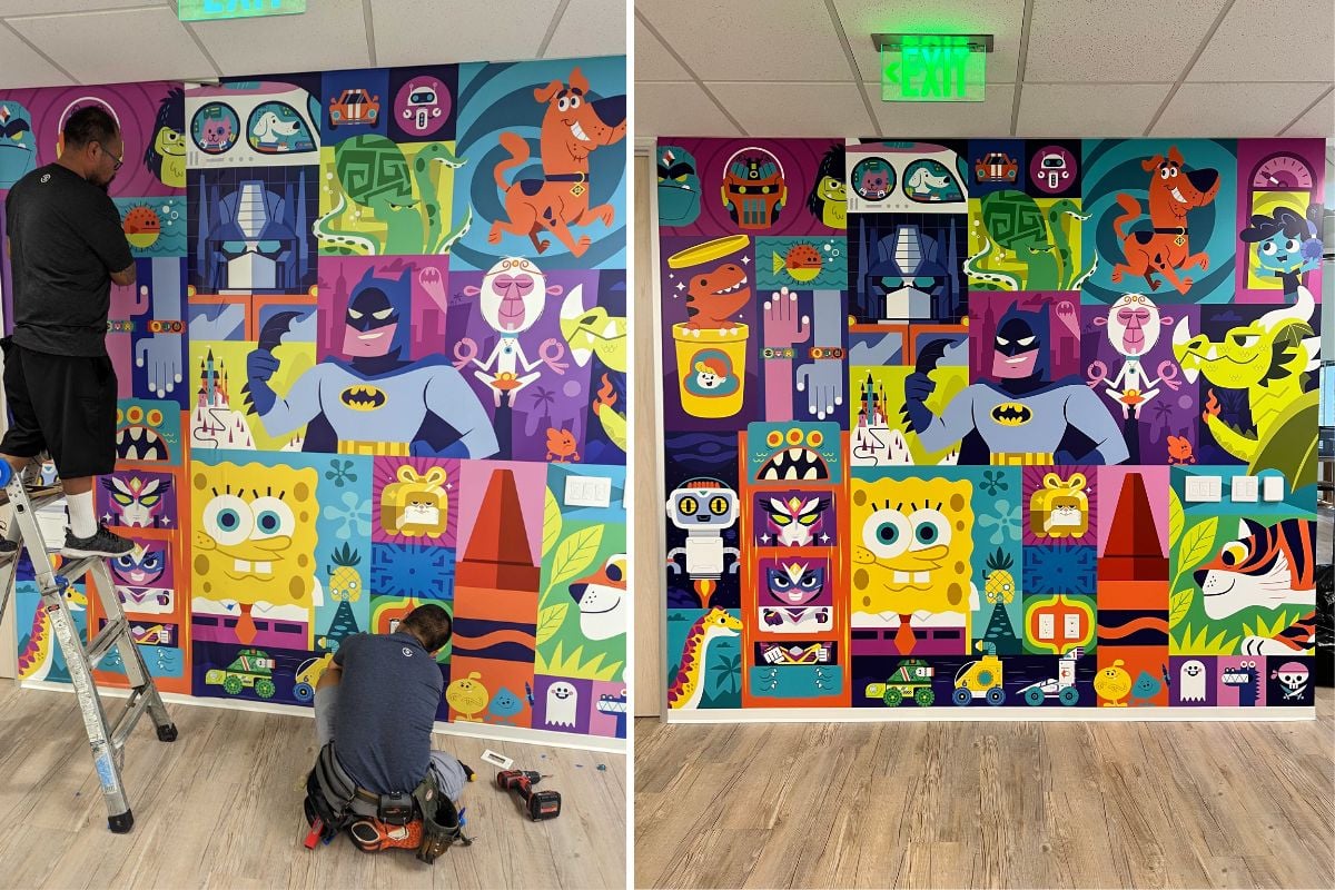 custom 3m vinyl wall graphics for Houston office