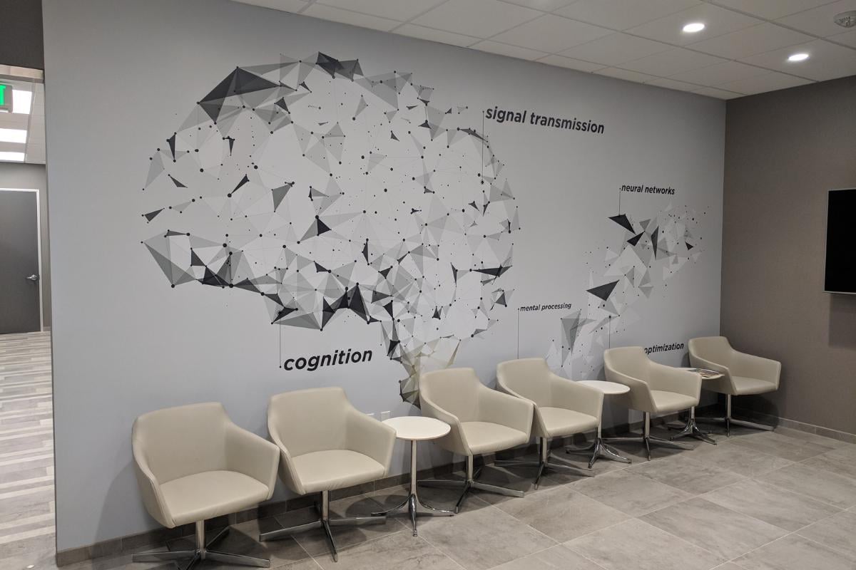 custom 3m vinyl wall graphics for Nashville office