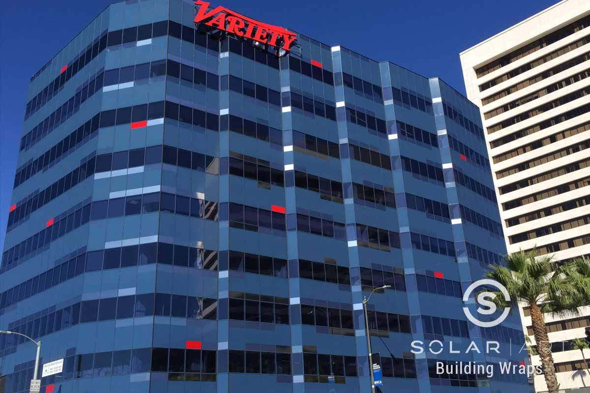 commercial window tint building wrap in santa monica