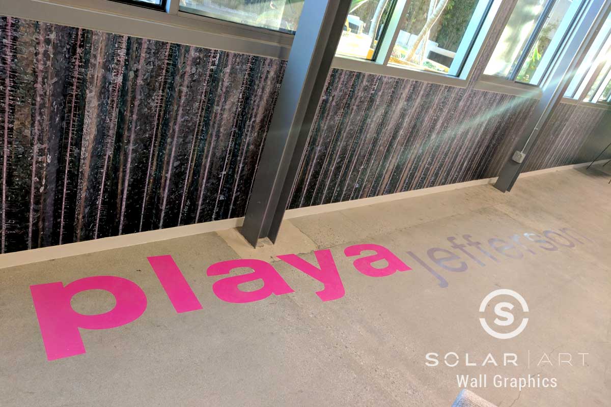 custom graphics for floors and walls in offices in los angeles ca