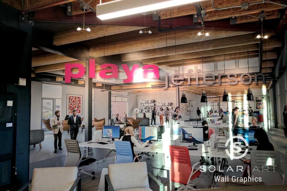custom graphics for walls in offices in los angeles ca