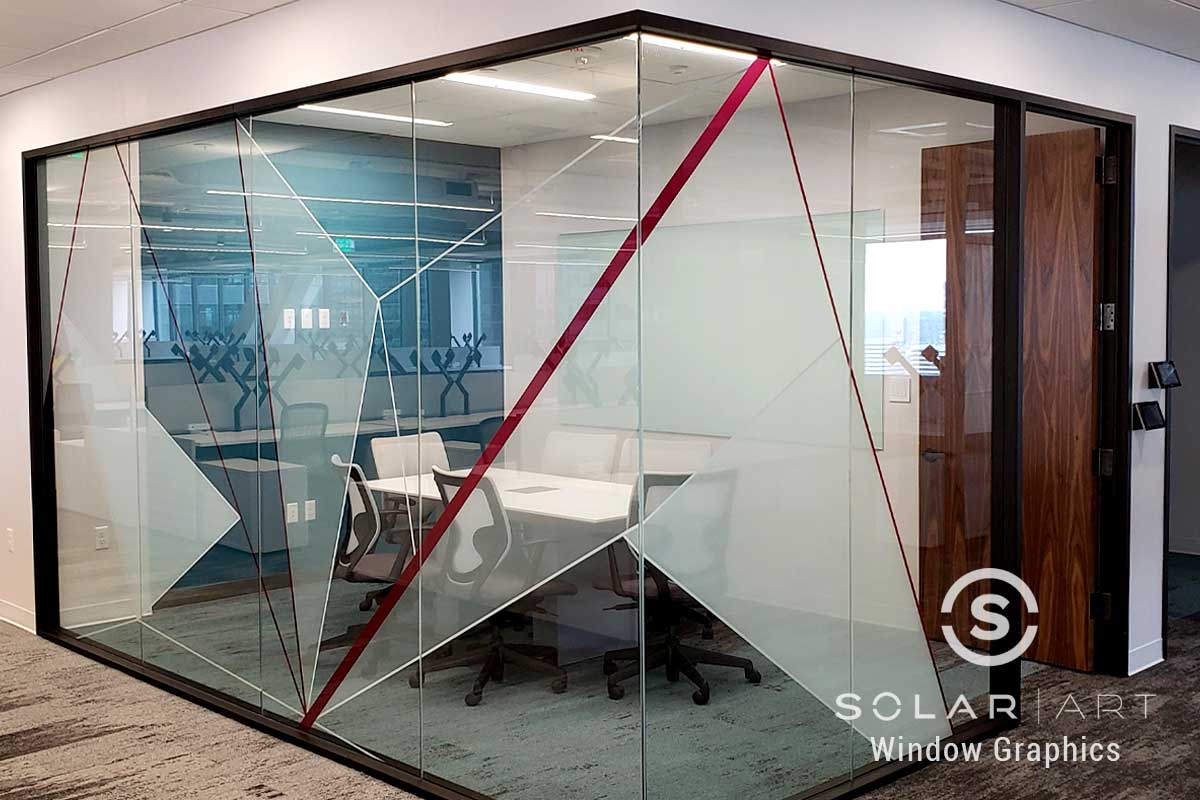custom vinyl office window graphics in seattle washington