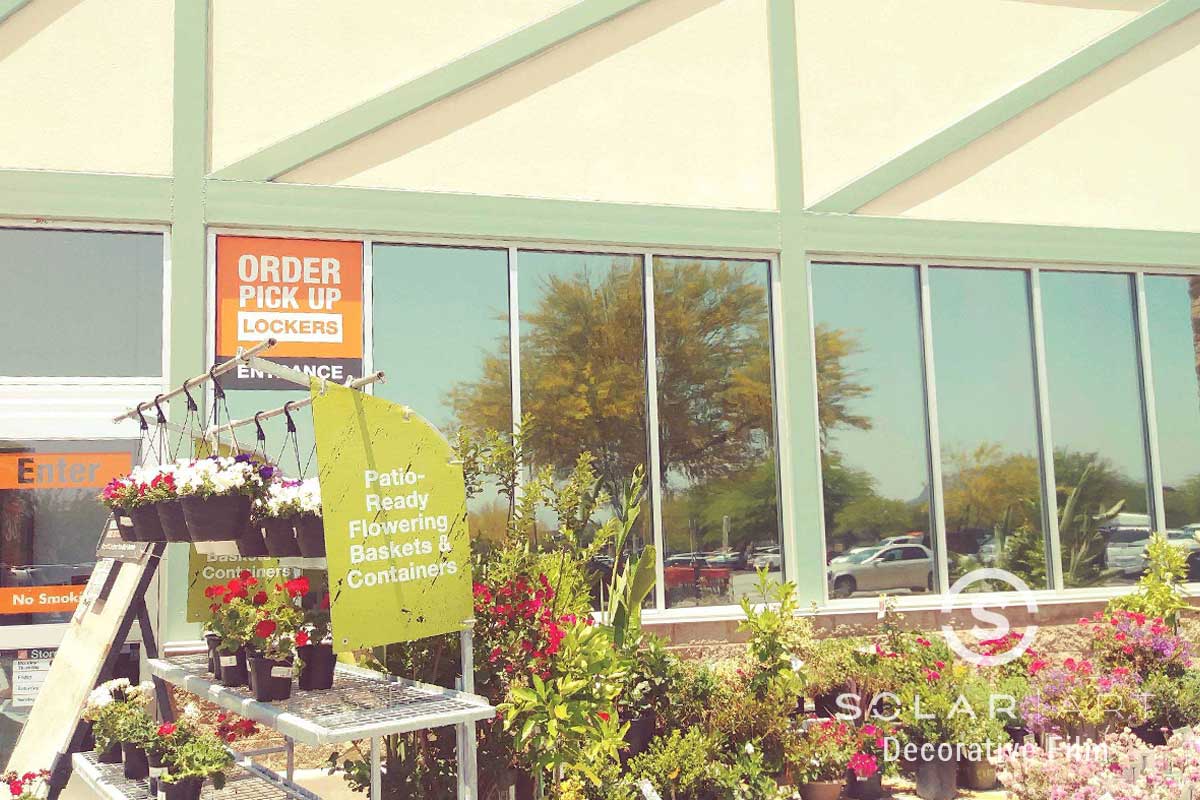 decorative window film for storefront in beaumont california