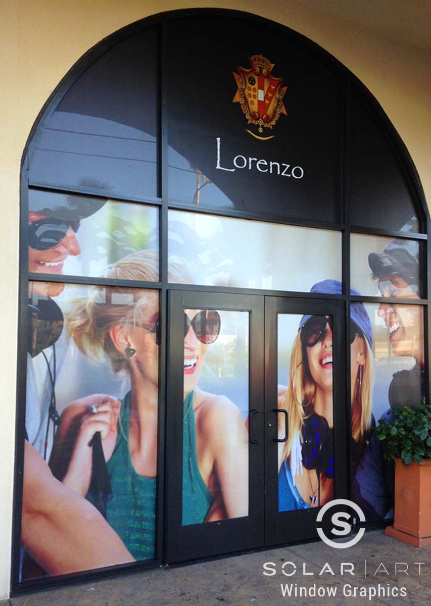 Perforated window film Los Angeles