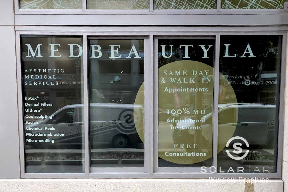 window graphics for signage in los angeles