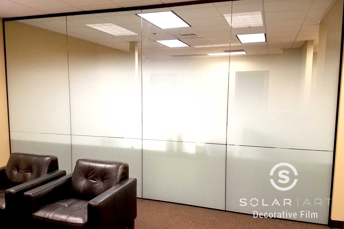 Frost gradient decorative window film