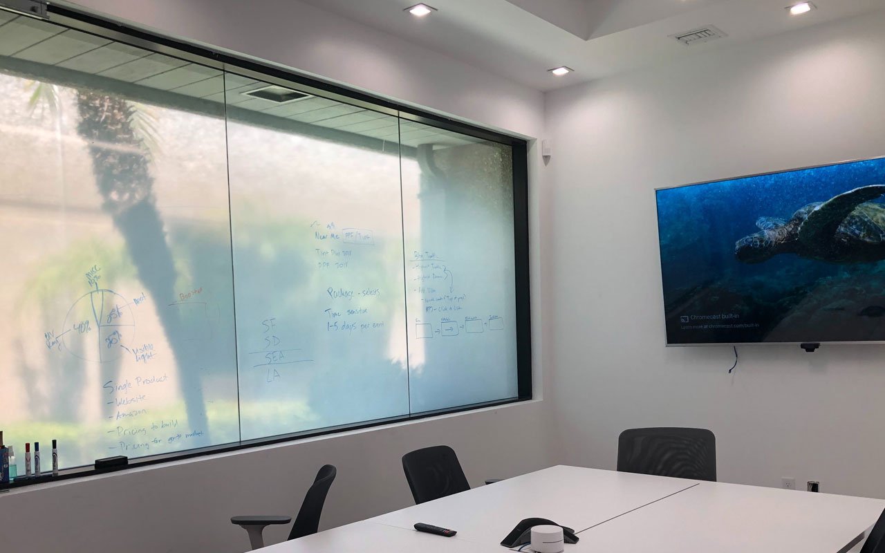 Gradient dry erase film for glass Gradient-dry-erase-film-for-glass