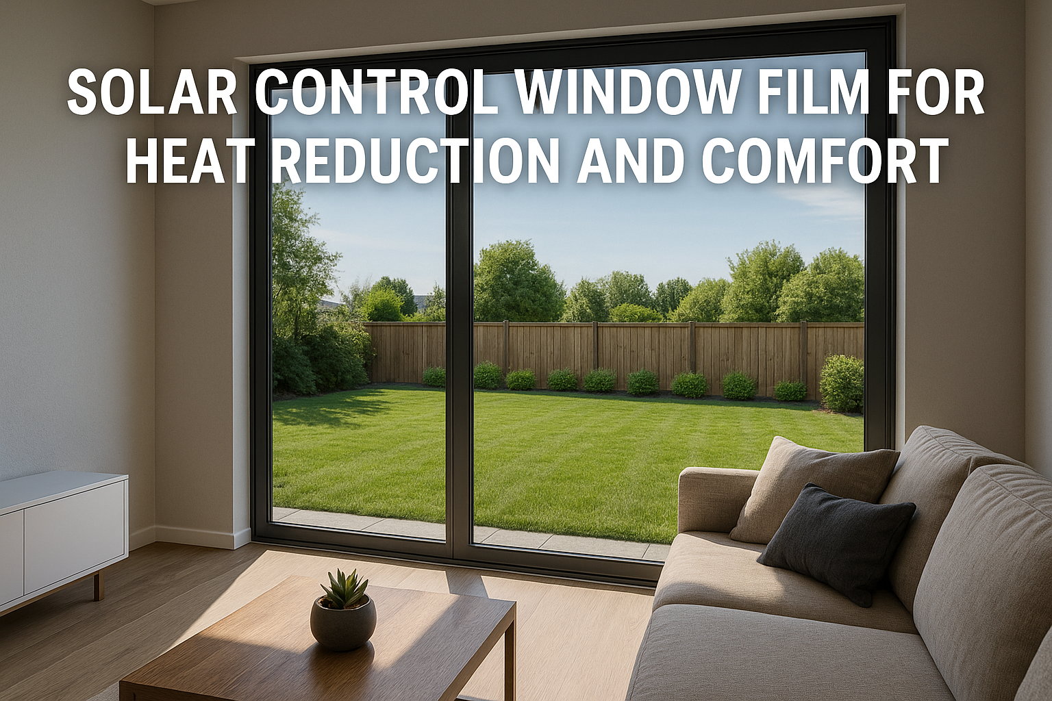 Solar Control Window Film for Heat Reduction and Comfort