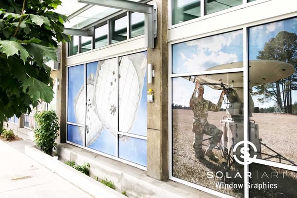 Military Window Graphics Military Recruiting Center | Window Graphics | Seattle, Washington