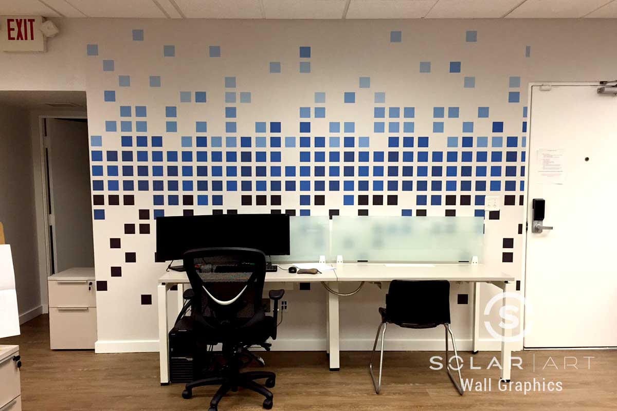 Pixel wall murals