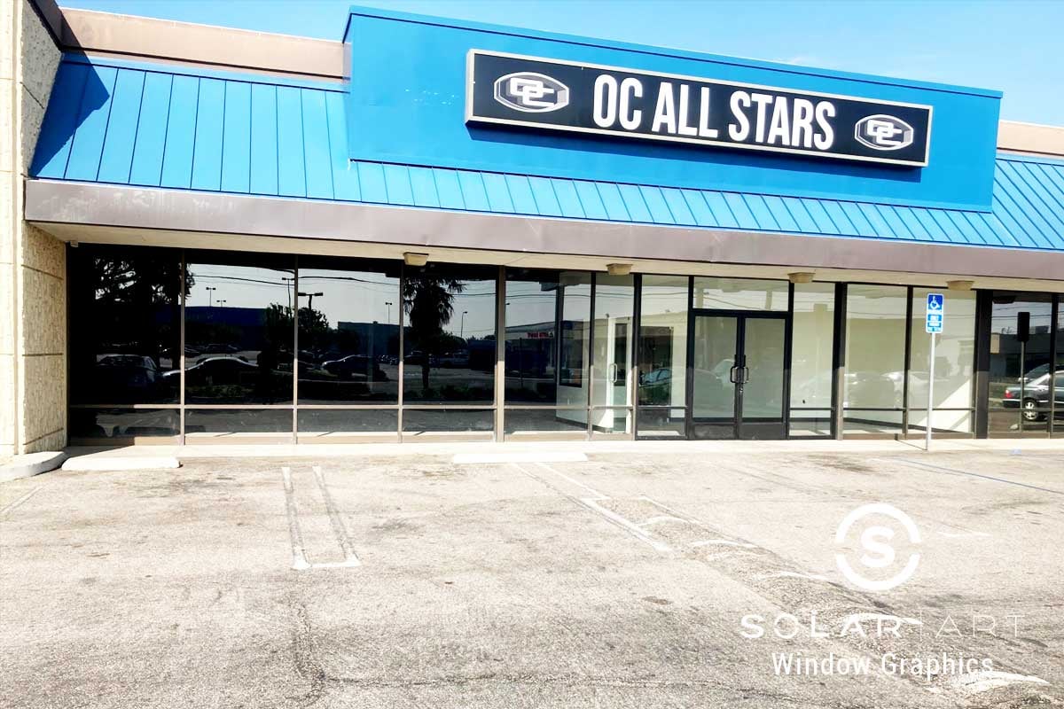 Before Window Graphics in Anaheim, California Window Graphics in Anaheim, California