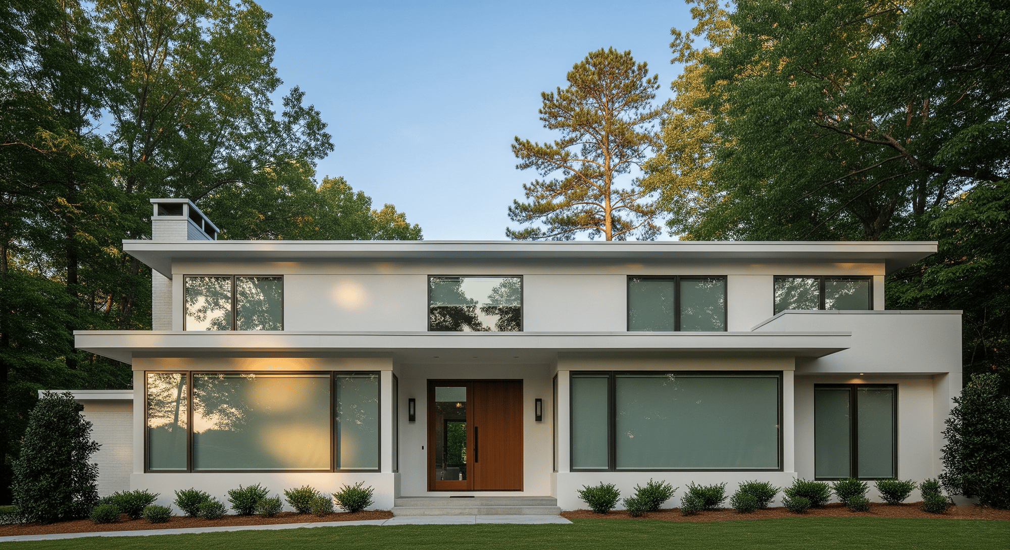 Atlanta residential home window tinting with large modern windows