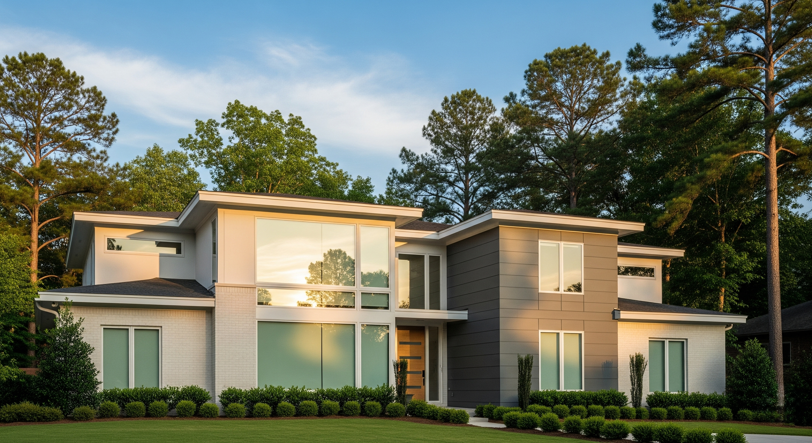 Residential window tinting installation in Atlanta home living room