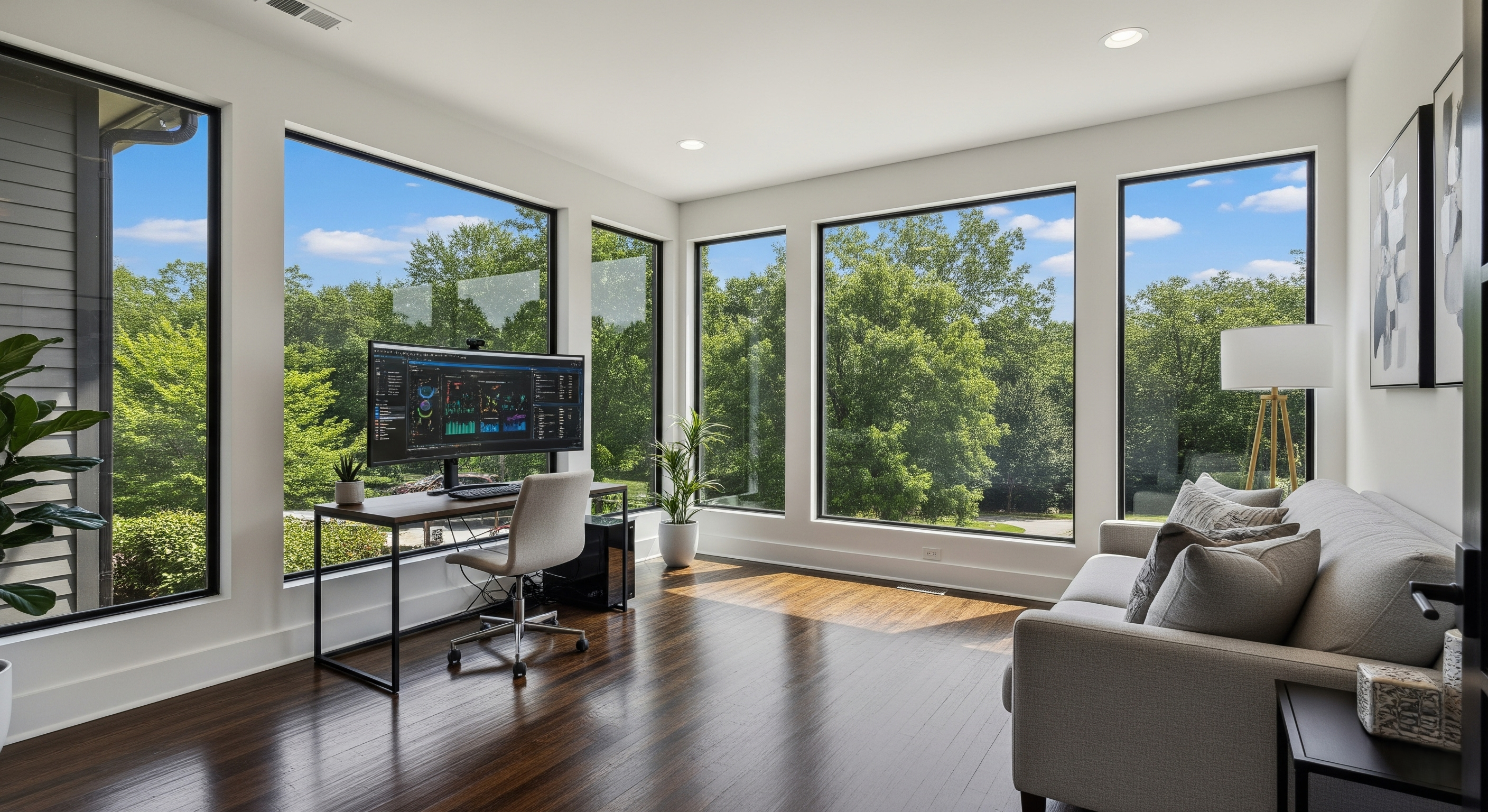 Atlanta home window tinting reducing glare, saving energy, and protecting furniture