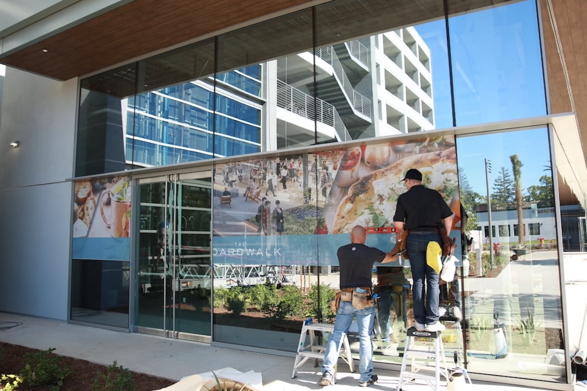 Grand Prairie, Texas Commercial Decorative Film Installation