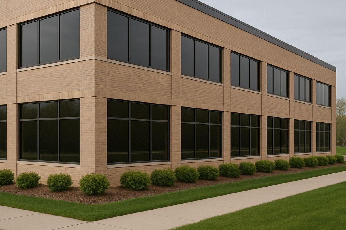 commercial office building window film in IA
