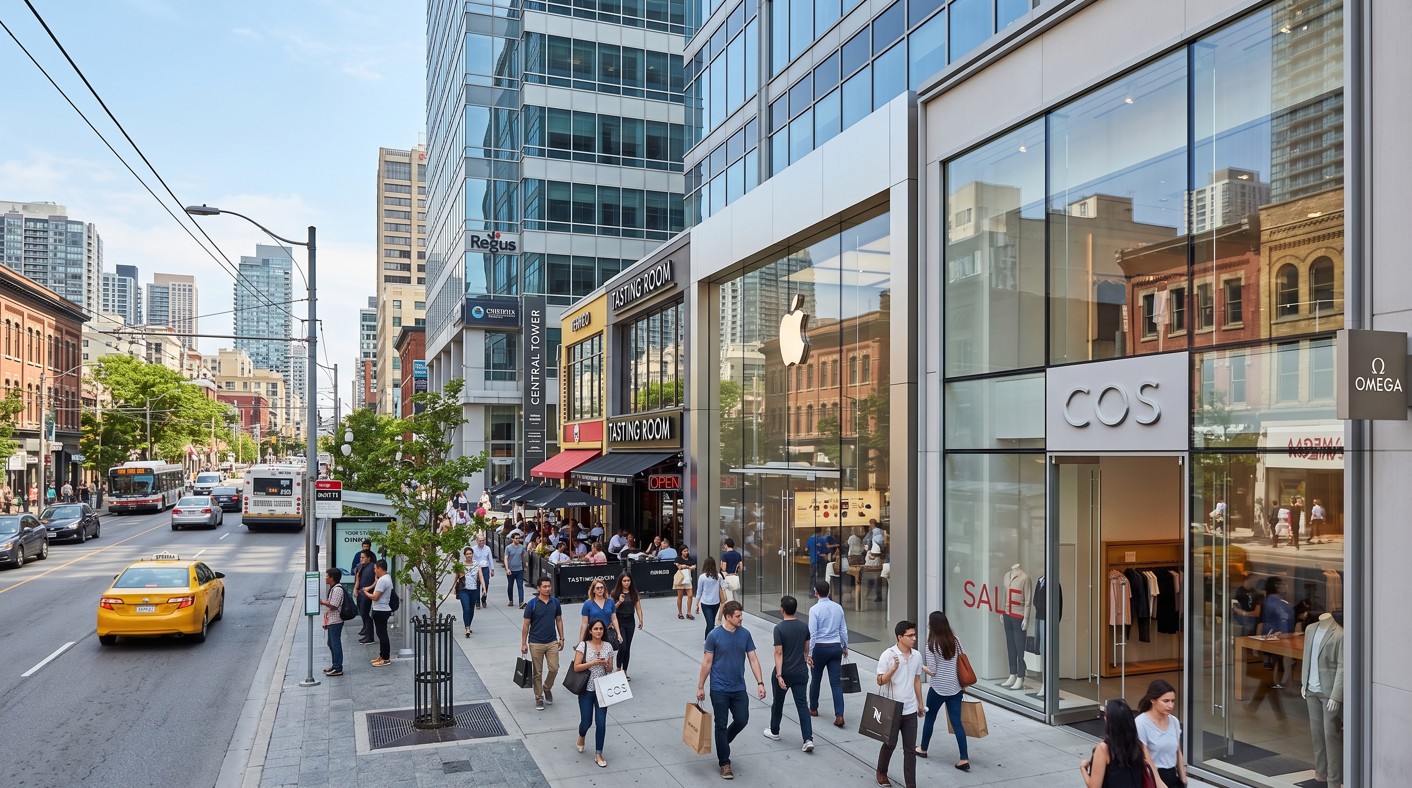 Retail storefronts and commercial buildings protected with anti-graffiti film