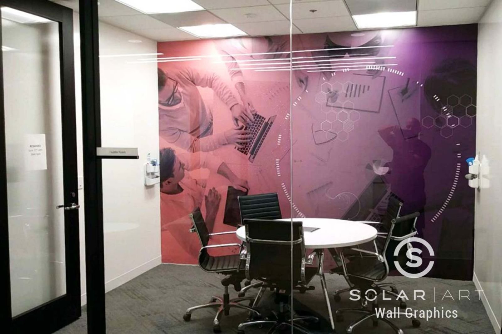 custom 3m vinyl wall graphics for Atlanta office