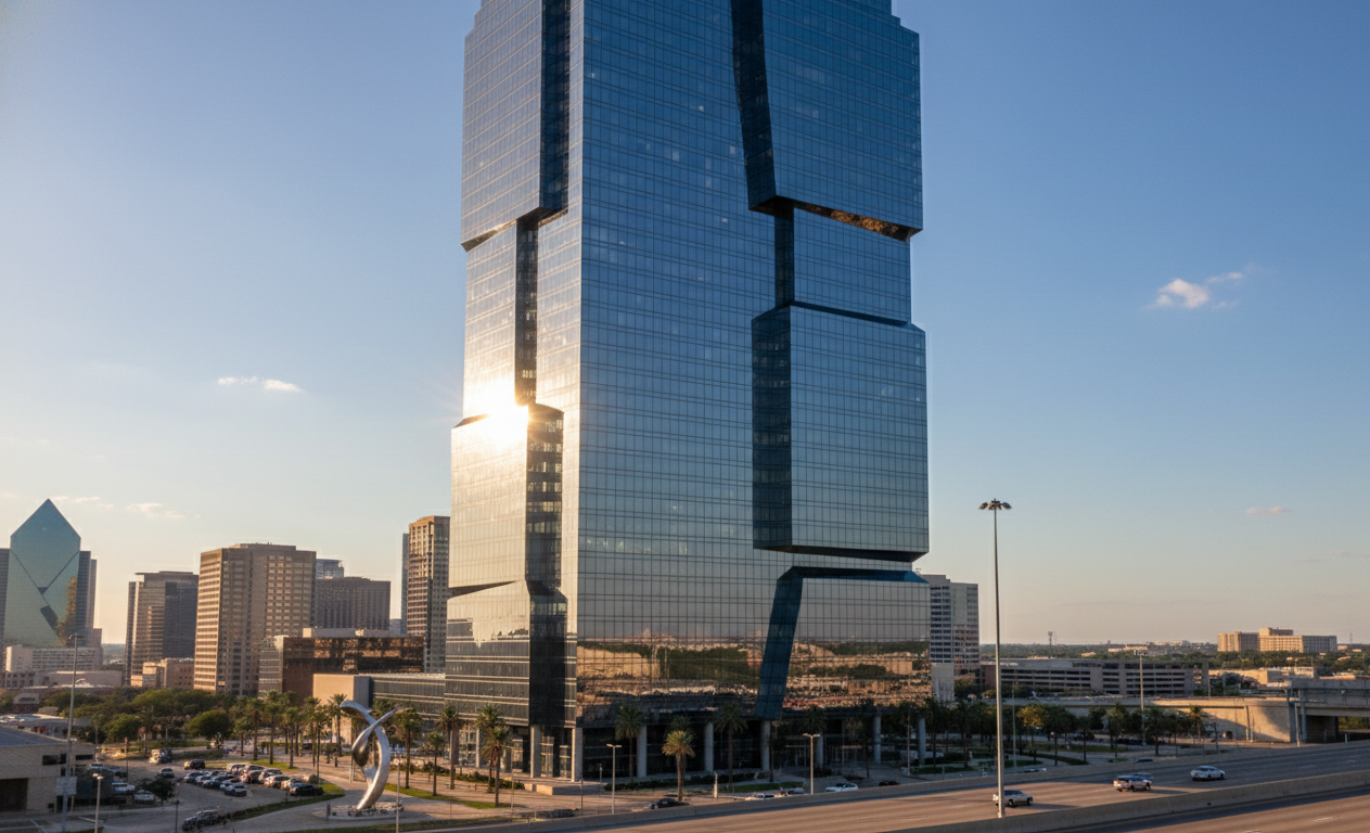 Dallas office building showing window tinting energy savings and return on investment benefits