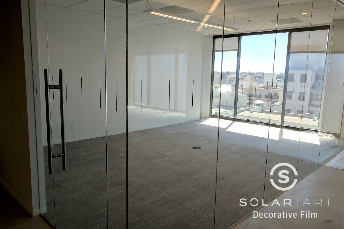 decorative window film distraction pattern in hollywood ca