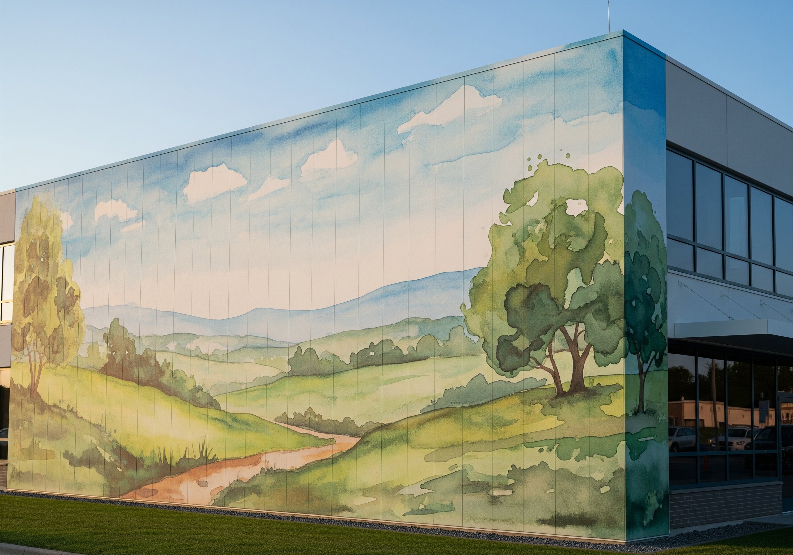 Eco-friendly commercial building wrap with green design made from recyclable materials