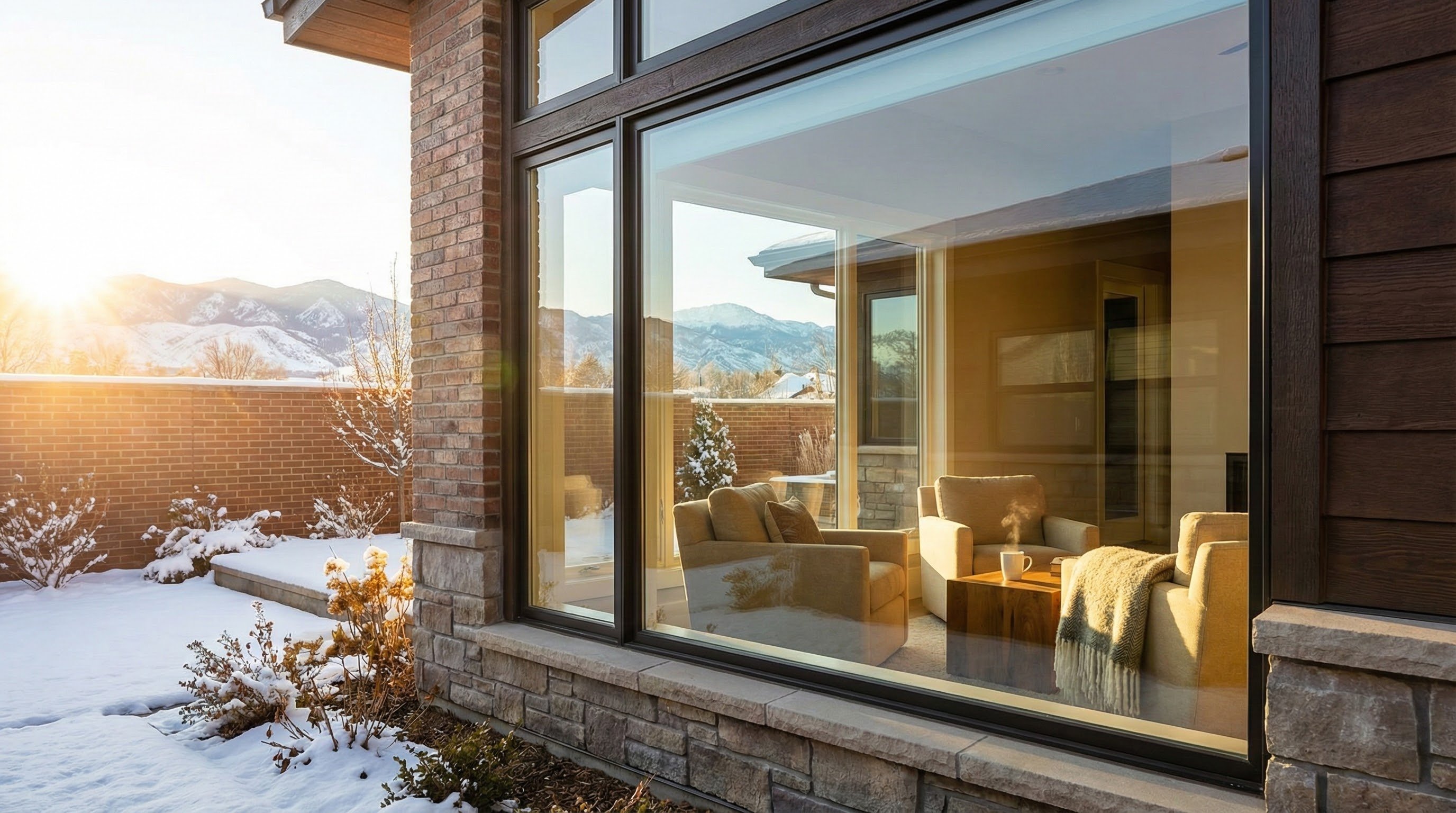 Energy efficient window film on Denver home windows reducing heat and improving insulation