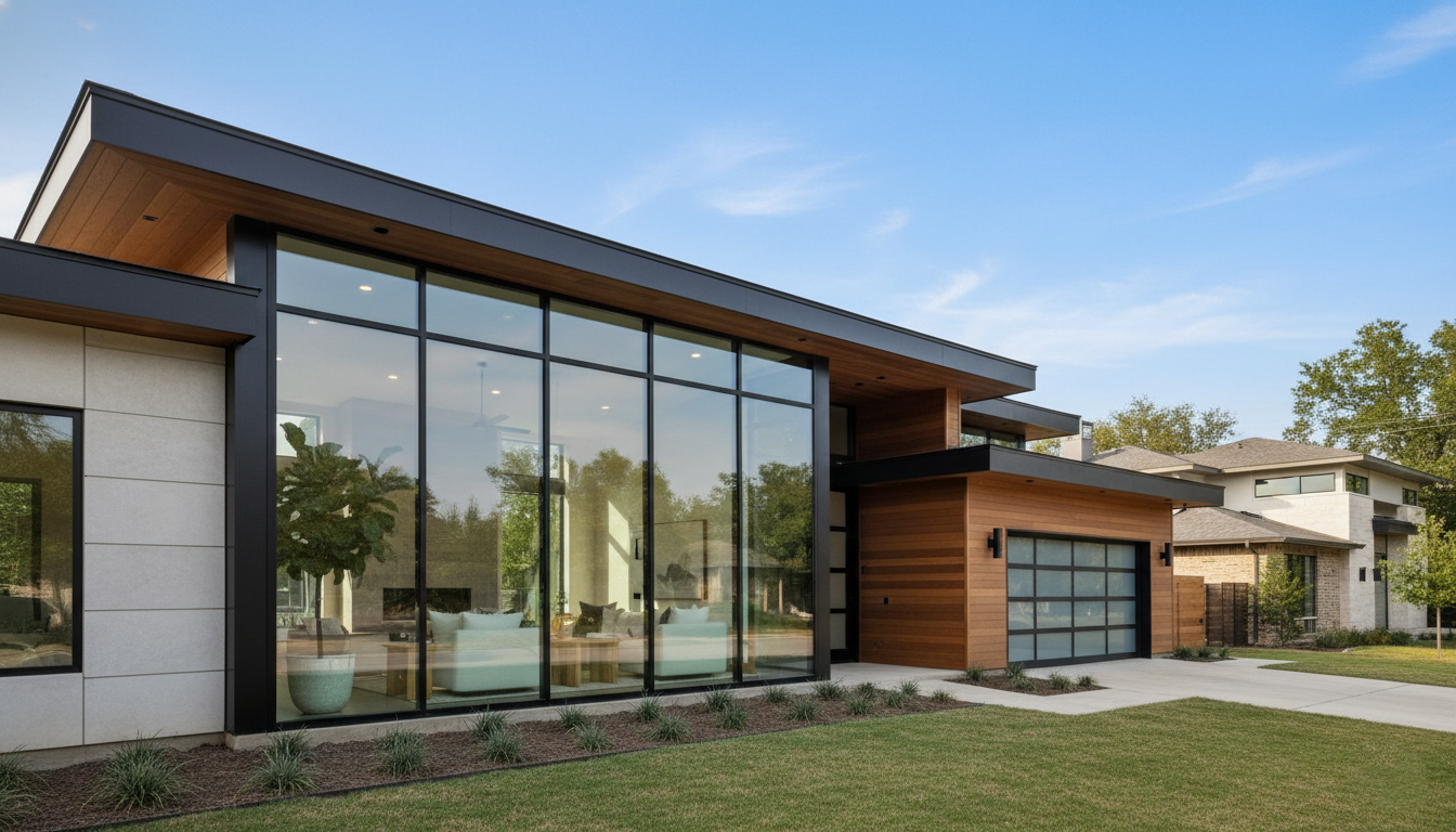 Dallas home with tinted residential windows reducing glare and heat for better comfort and UV protection.