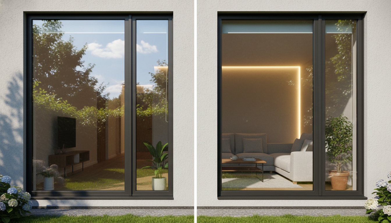 Comparison of reflective and non-reflective window films for homes