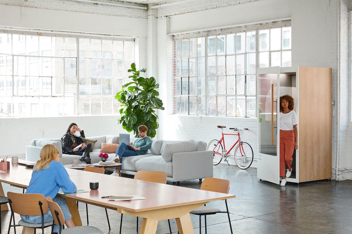 Collaborative offices promote team socializing Collaborative offices promote team socializing