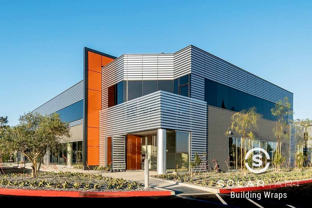 Brushed Aluminum Vinyl&nbsp; Building Wrap Installation in San Diego, California