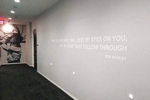 inspirational quote wall mural