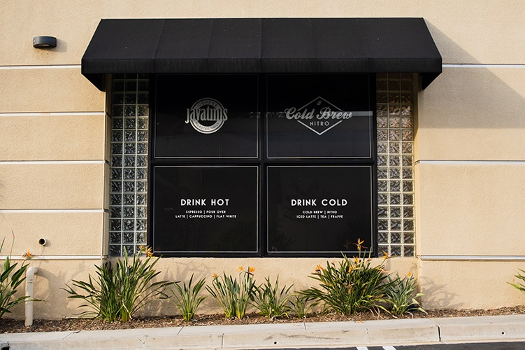 Custom printed graphics for storefront